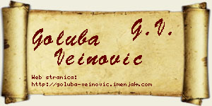 Goluba Veinović vizit kartica